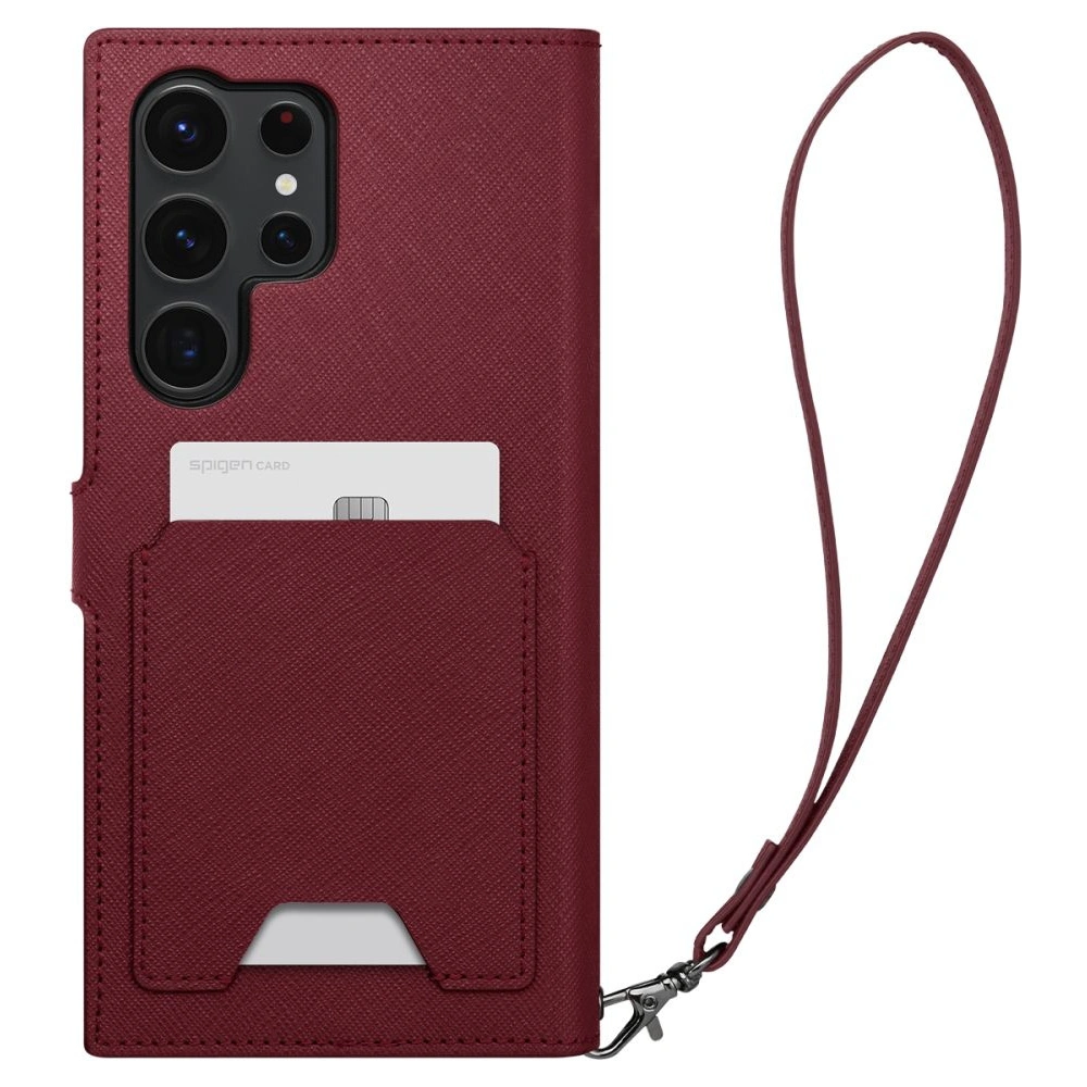 Hurtownia GSM - Etui Spigen Wallet S Plus Samsung Galaxy S23 Ultra Bordeaux - SPN2737 - {ean13} - Hurt