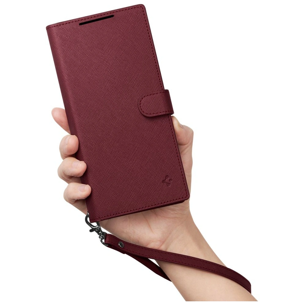 Hurtownia GSM - Etui Spigen Wallet S Plus Samsung Galaxy S23 Ultra Burgundy - SPN2737 - {ean13} - Hurt