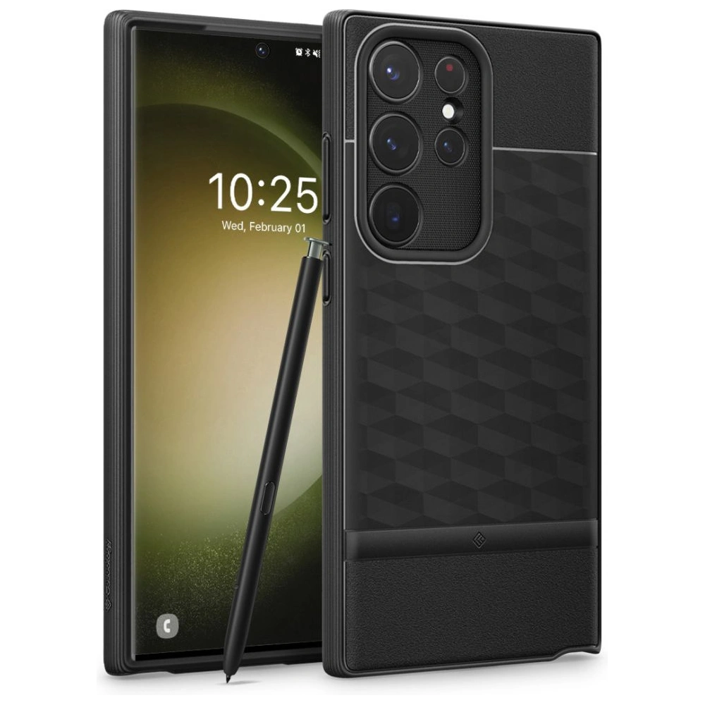 Hurtownia GSM - Etui Caseology Parallax Samsung Galaxy S23 Ultra Negru Mat - CSL93 - {ean13} - Hurt