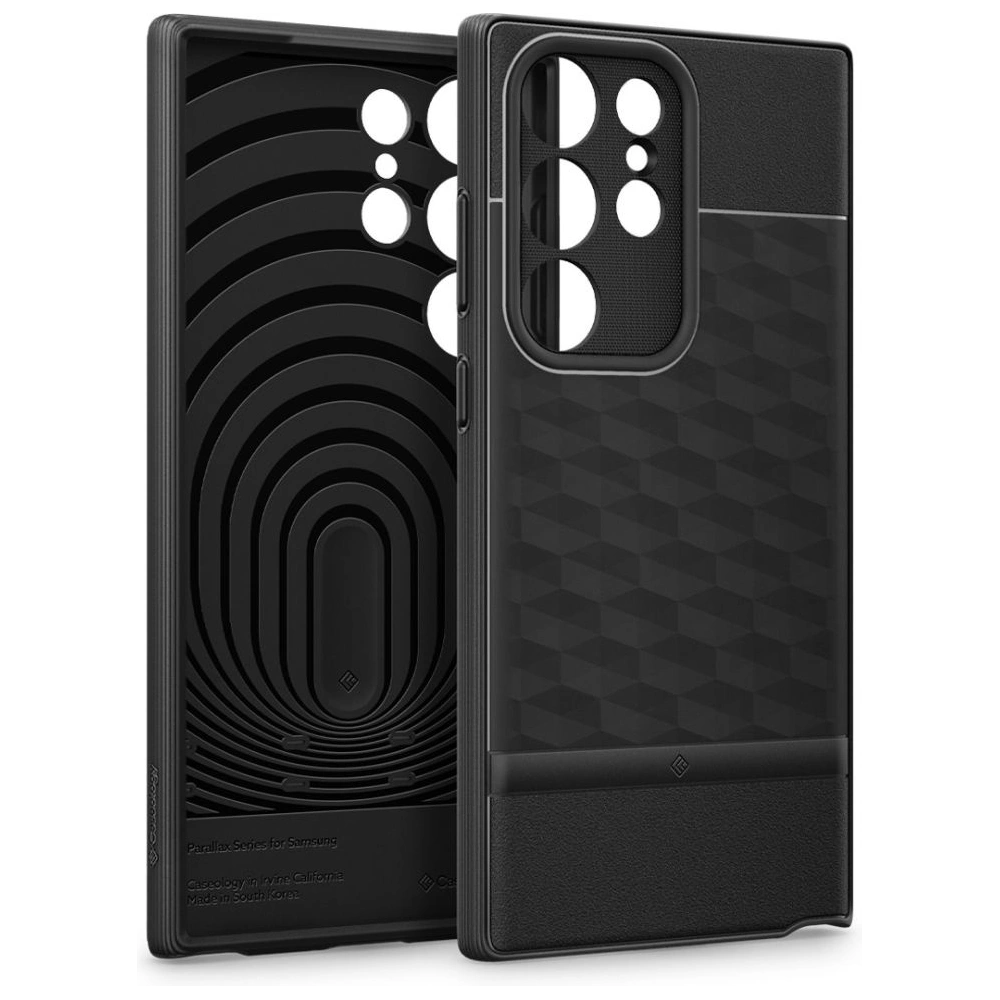 Hurtownia GSM - Etui Caseology Parallax Samsung Galaxy S23 Ultra Negru Mat - CSL93 - {ean13} - Hurt