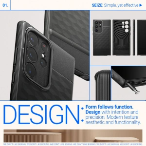 Wholesale Caseology Parallax Samsung Galaxy S23 Ultra Matte Black - CSL93 - {ean13} - Hurt