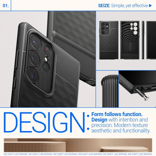 Etui Caseology Parallax Samsung Galaxy S23 Ultra Matte Black