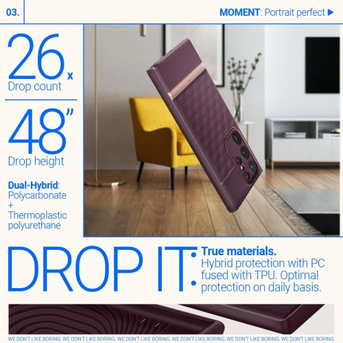 Etui Caseology Parallax Samsung Galaxy S23 Ultra Burgundy