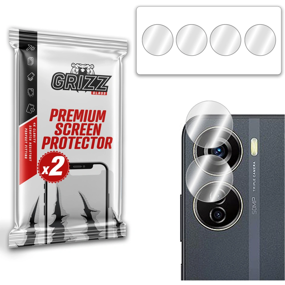 Hurtownia GSM - Üveg a fényképezőgéphez GrizzGlass HybridGlass Camera a ZTE Blade V40 Designhoz - GRZ4219 - {ean13} - Hurt