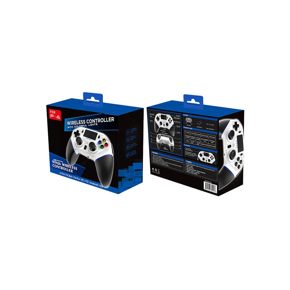 Hurtownia GSM - Bezdrátový ovladač iPega GamePad Ninja PG-P4010B s touchpadem pro PS4 (bílý) - IPG92 - {ean13} - Hurt