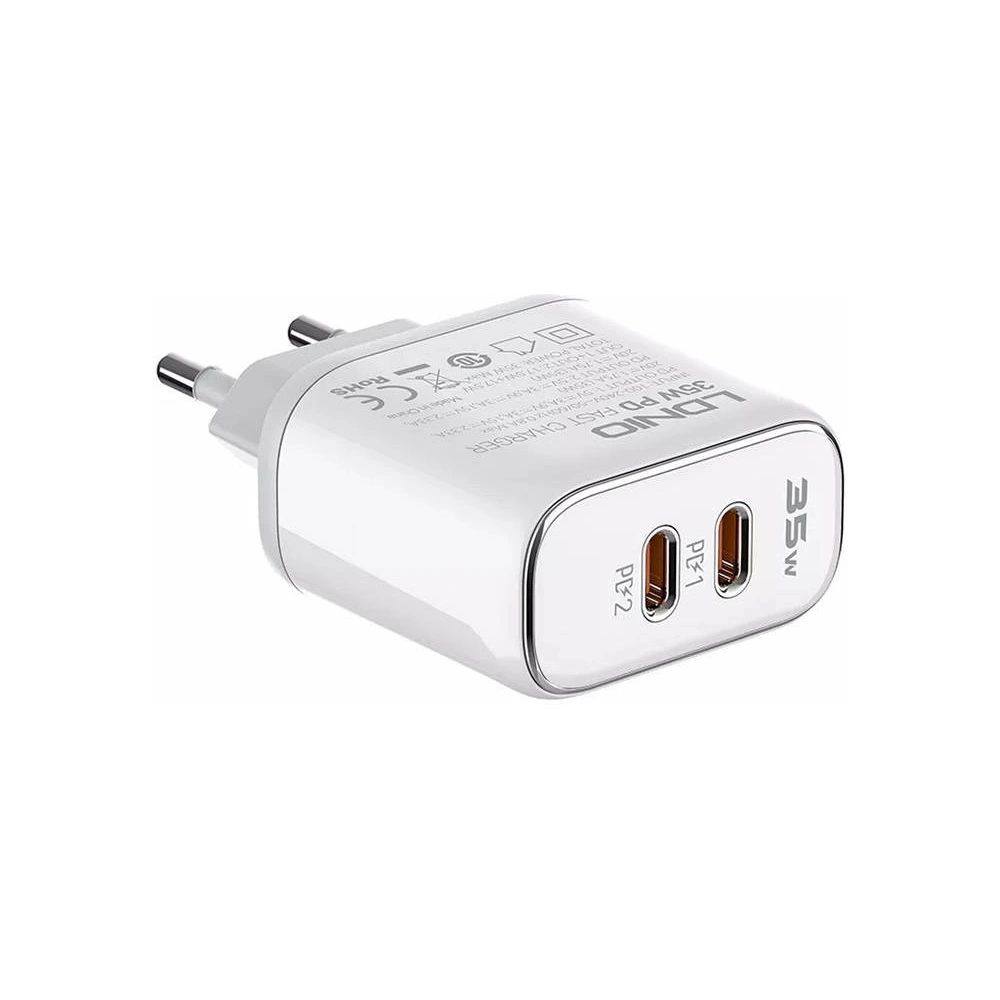 Hurtownia GSM - Netzteil MFi LDNIO A2528M, 2xUSB-C, USB-C auf Lightning 35W - LDN43 - {ean13} - Hurt