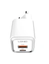 MFi hálózati töltő LDNIO A2318M, USB-C+USB, USB-C a Lightning 20W-hoz