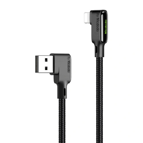 Kabel kątowy Mcdodo CA-7510 USB-A/Lightning, 1.2m (czarny)