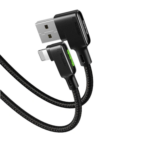 Kabel kątowy Mcdodo CA-7510 USB-A/Lightning, 1.2m (czarny)