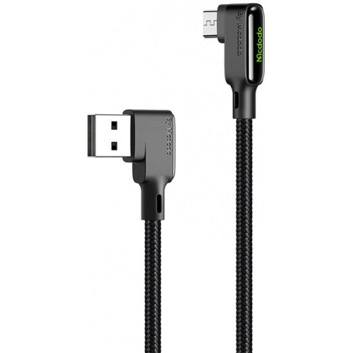 Mcdodo Distributor - 6921002675307 - MDD59 - Mcdodo CA-7530 USB-A/microUSB Angle Cable, 1.2m (black) - B2B homescreen