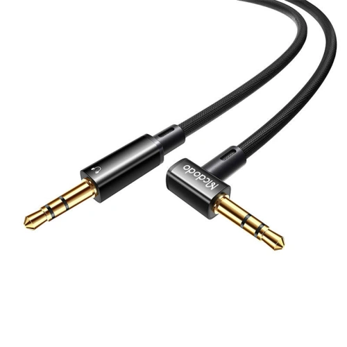 Kabel kątowy Mcdodo CA-7590 AUX mini jack 3.5mm, 1.2m (czarny)