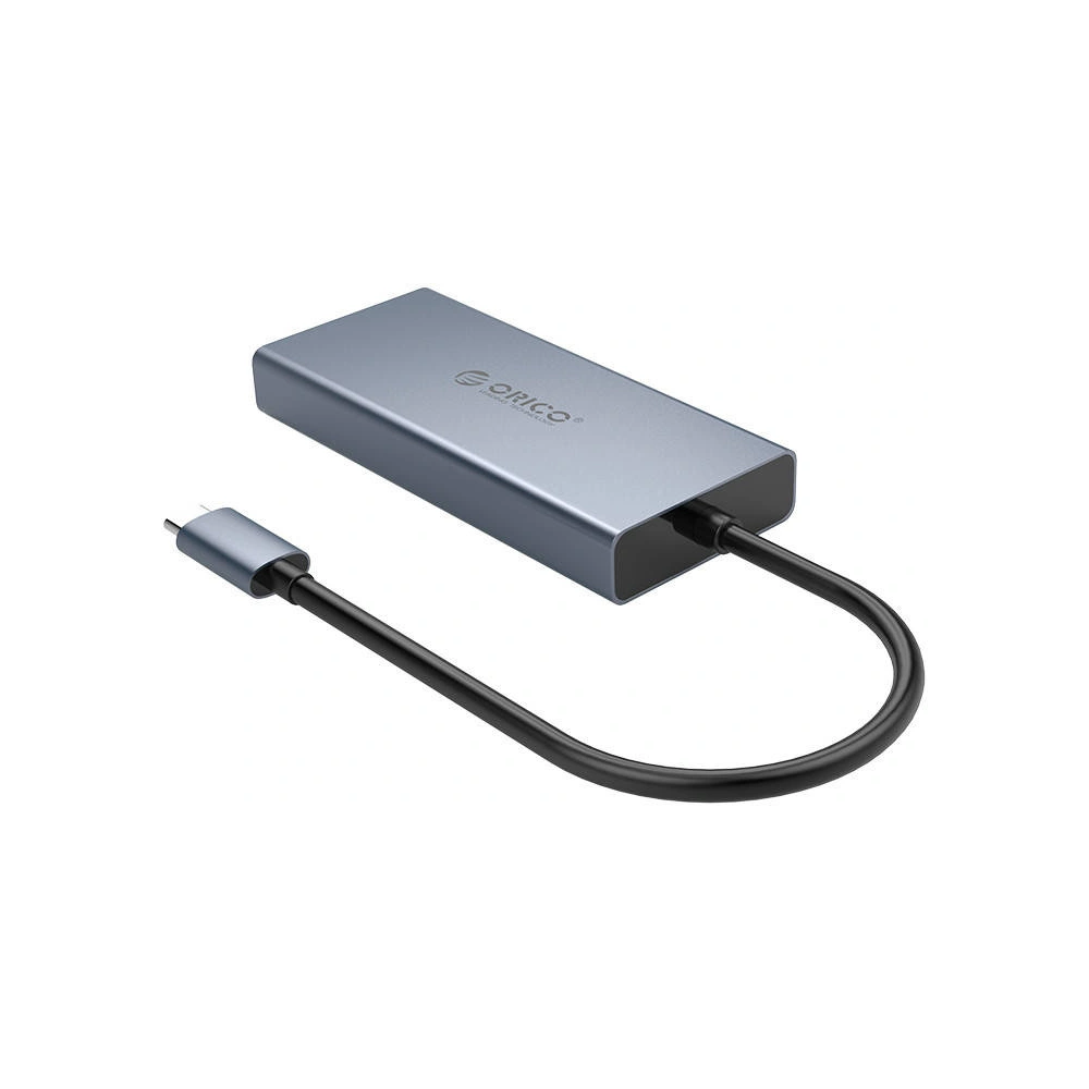 Hurtownia GSM - Adaptér Hub 5v1 Orico, HDMI 4K + USB 3.0 + VGA + AUX + USB-C PD 60W - ORC64 - {ean13} - Hurt
