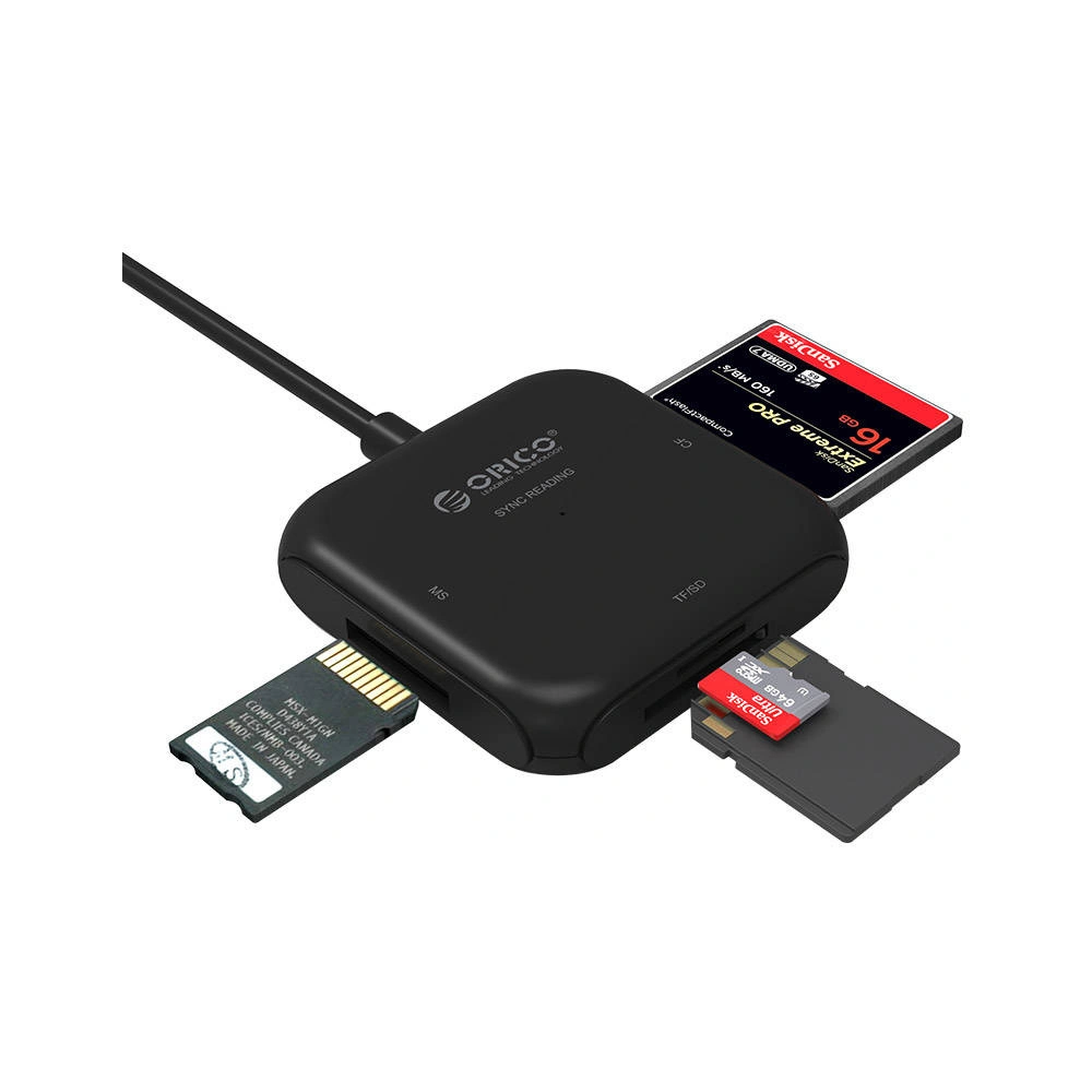 Hurtownia GSM - Cititor de carduri 4w1 Orico USB 3.0 (negru) - ORC70 - {ean13} - Hurt