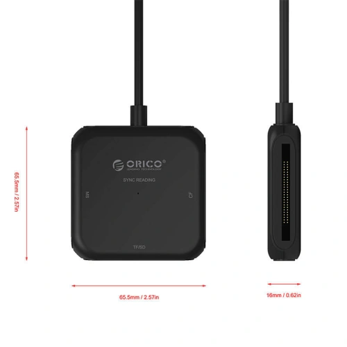 Czytnik kart 4w1 Orico USB 3.0 (czarny)