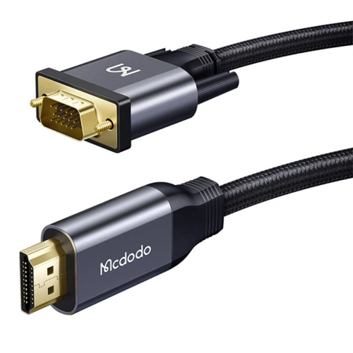 Adapter video Mcdodo CA-7770 HDMI/VGA, 2m (czarny)