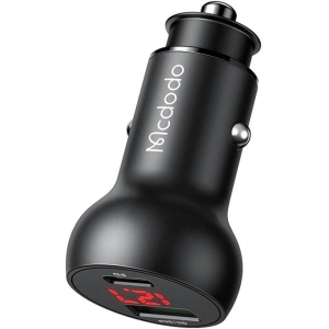 Hurtownia GSM - Autonabíječka Mcdodo CC-7030, USB + USB-C, s displejem, 45W (černá) - MDD67 - {ean13} - Hurt