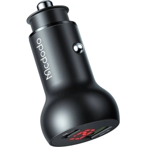 Hurtownia GSM - Autonabíječka Mcdodo CC-7030, USB + USB-C, s displejem, 45W (černá) - MDD67 - {ean13} - Hurt
