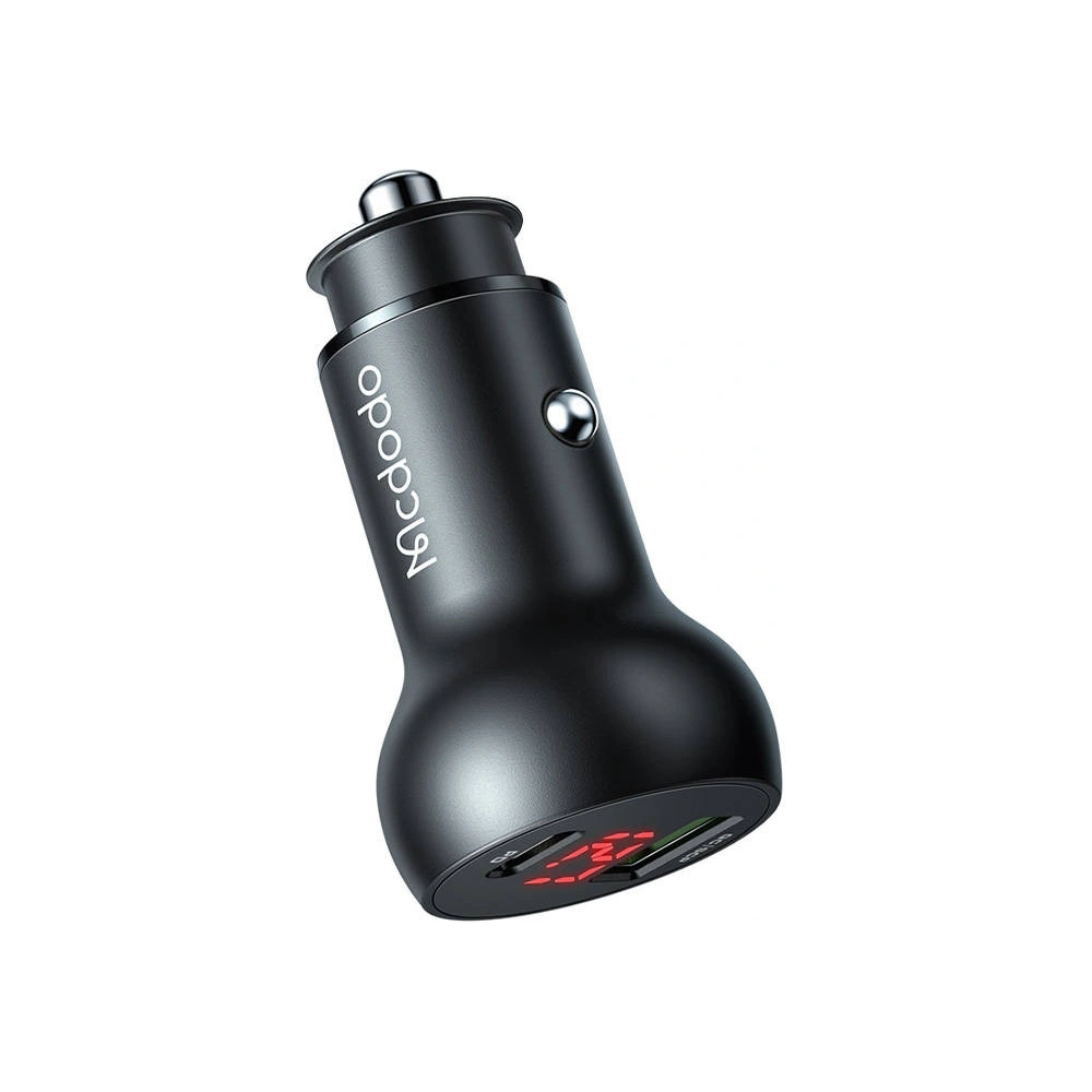 Hurtownia GSM - Autoladegerät Mcdodo CC-7030, USB + USB-C, mit Display, 45W (schwarz) - MDD67 - {ean13} - Hurt