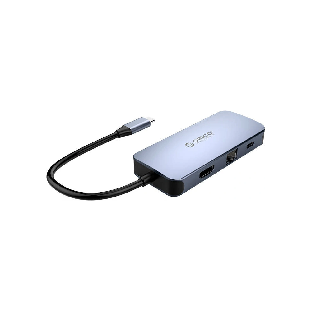 Wholesale Orico Adapter Hub 6in1 HDMI 4K + 3x USB 3.0 + RJ45+ USB-C PD 100W - ORC78 - {ean13} - Hurt