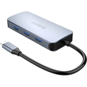 Hurtownia GSM - Adaptér Hub 6w1 Orico, HDMI 4K + 3x USB 3.0 + RJ45 + USB-C PD 100W - ORC78 - {ean13} - Hurt