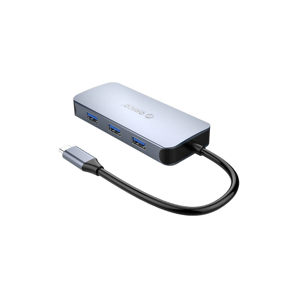 Wholesale Orico Adapter Hub 6in1 HDMI 4K + 3x USB 3.0 + RJ45+ USB-C PD 100W - ORC78 - {ean13} - Hurt