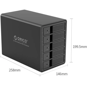 Hurtownia GSM - Obal pro Orico na 5 pevných disků HDD 3,5 palce USB 3.0 typ B, RAID - ORC81 - {ean13} - Hurt