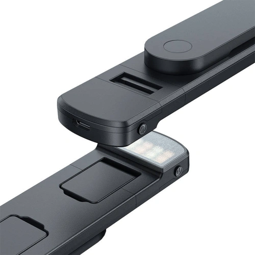 Kijek selfie stick Mcdodo SS-1771, z oświetleniem i pilotem (czarny)