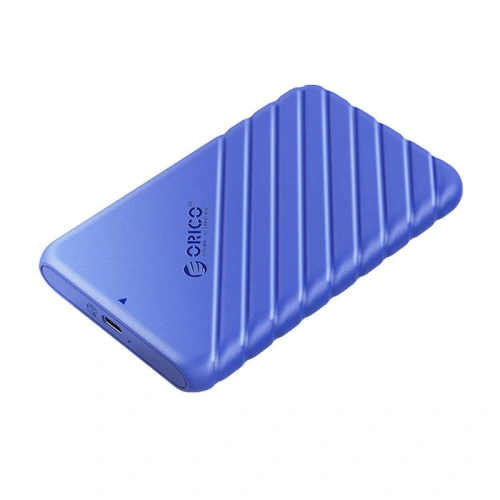 Obudowa dysku HDD/SSD 2,5 cala Orico, 6 Gbps, USB-C 3.1 Gen1 (niebieska)