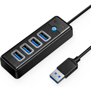 Hurtownia GSM - Adaptér Hub USB na 4x USB 3.0 Orico, 5 Gbps, 0.15m (černý) - ORC88 - {ean13} - Hurt