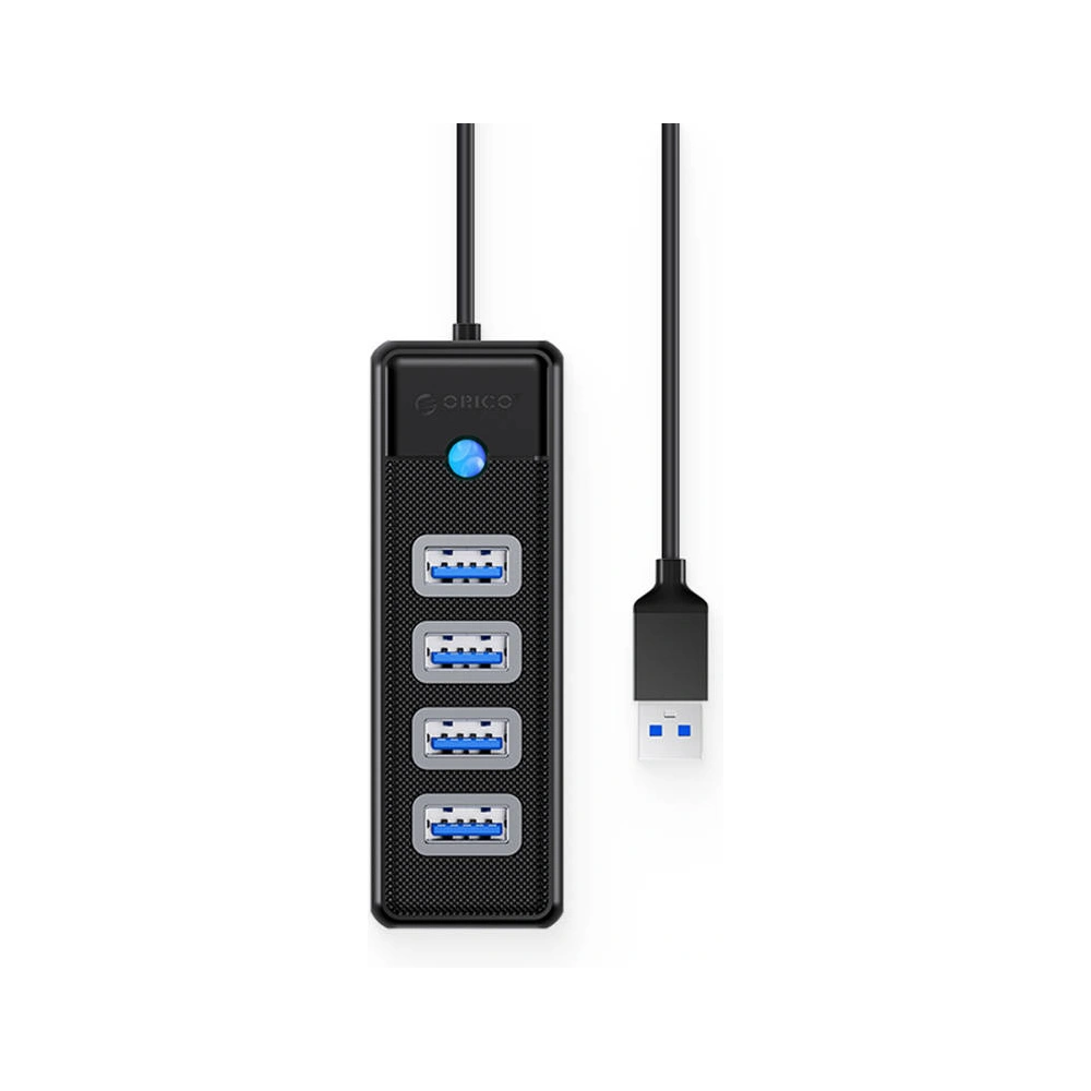 Hurtownia GSM - Adaptér Hub USB na 4x USB 3.0 Orico, 5 Gbps, 0.15m (černý) - ORC88 - {ean13} - Hurt