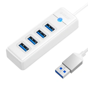 Hurtownia GSM - Adaptér Hub USB na 4x USB 3.0 Orico, 5 Gbps, 0.15m (bílý) - ORC89 - {ean13} - Hurt