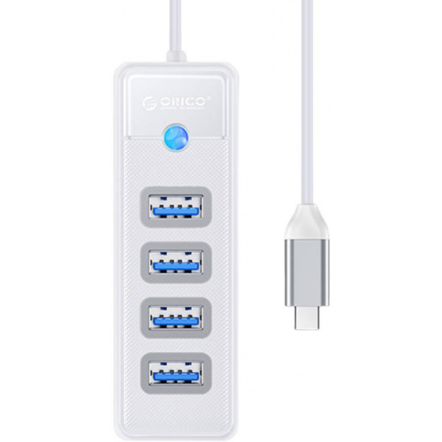 Hurtownia Orico - 6941788855137 - ORC91 - Adapter Hub USB-C do 4x USB 3.0 Orico, 5 Gbps, 0.15m (biały) - B2B homescreen
