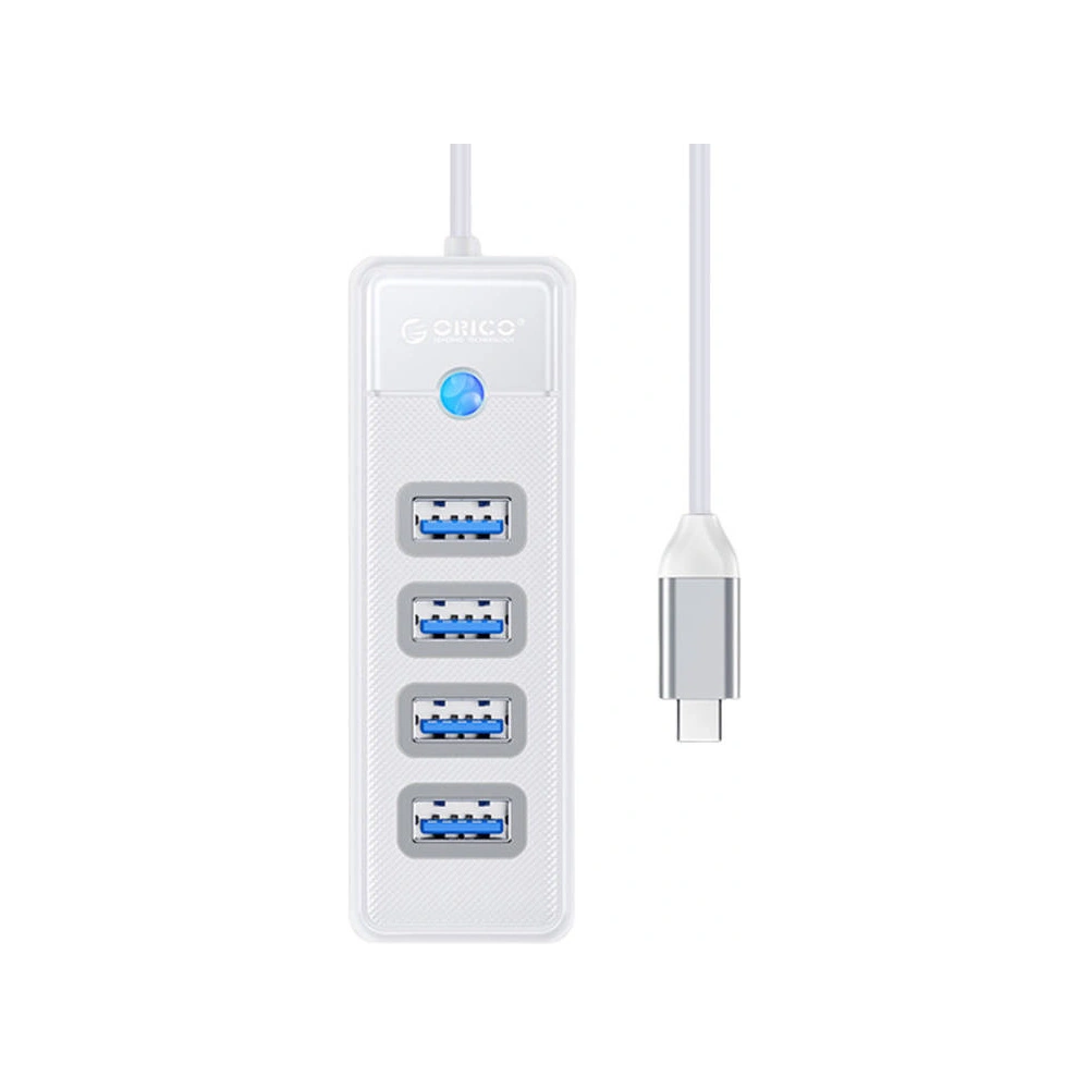 Hurtownia GSM - Adaptér Hub USB-C na 4x USB 3.0 Orico, 5 Gbps, 0.15m (bílý) - ORC91 - {ean13} - Hurt