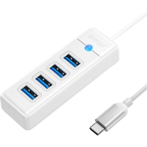 Hurtownia GSM - Adaptér Hub USB-C na 4x USB 3.0 Orico, 5 Gbps, 0.15m (bílý) - ORC91 - {ean13} - Hurt