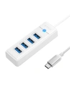 Hurtownia GSM - Adaptér Hub USB-C na 4x USB 3.0 Orico, 5 Gbps, 0.15m (bílý) - ORC91 - {ean13} - Hurt
