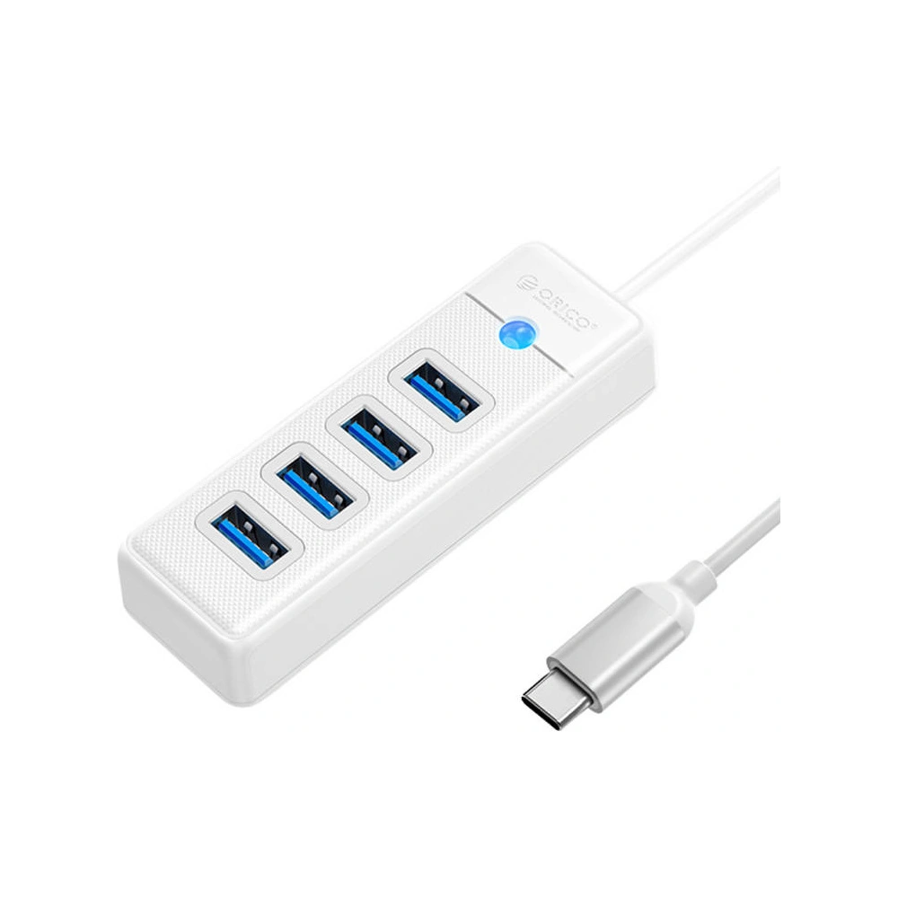 Hurtownia GSM - Adaptér Hub USB-C na 4x USB 3.0 Orico, 5 Gbps, 0.15m (bílý) - ORC91 - {ean13} - Hurt