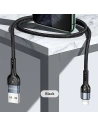 Kabel USAMS U55 USB-A/Lightning czarny/black 2A 1m (US-SJ448)