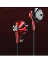 Wholesale USAMS EP-29 Earphones metal black HSEP2901 jack 3,5mm (US-SJ271) - USA872 - {ean13} - Hurt