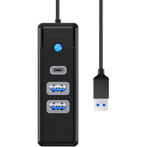 Hurtownia GSM - Adaptér Hub USB na 2x USB 3.0 + USB-C Orico, 5 Gbps, 0.15m (černý) - ORC92 - {ean13} - Hurt