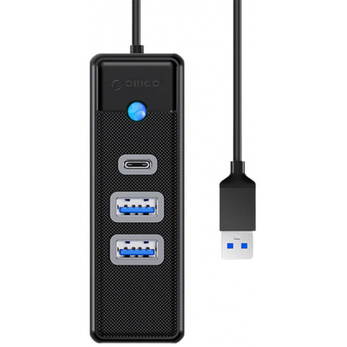 Orico Distributor - 6941788855281 - ORC92 - Orico Adapter Hub USB to 2x USB 3.0 + USB-C 5 Gbps, 0.15m (black) - B2B homescreen