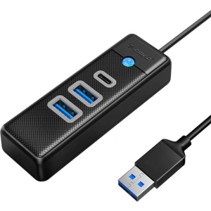 Hurtownia GSM - Adaptér Hub USB na 2x USB 3.0 + USB-C Orico, 5 Gbps, 0.15m (černý) - ORC92 - {ean13} - Hurt