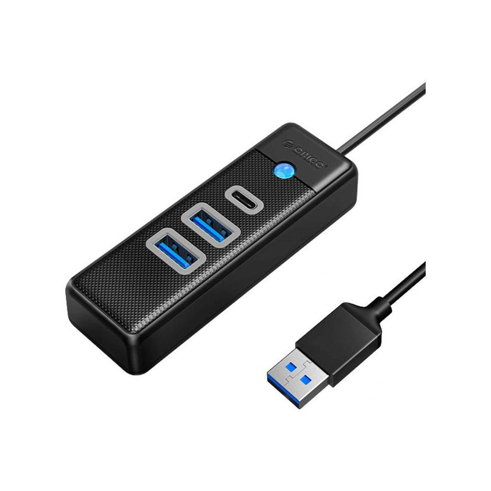 Hurtownia GSM - USB Hub adapter 2x USB 3.0 + USB-C Orico, 5 Gbps, 0.15m (fekete) - ORC92 - {ean13} - Hurt