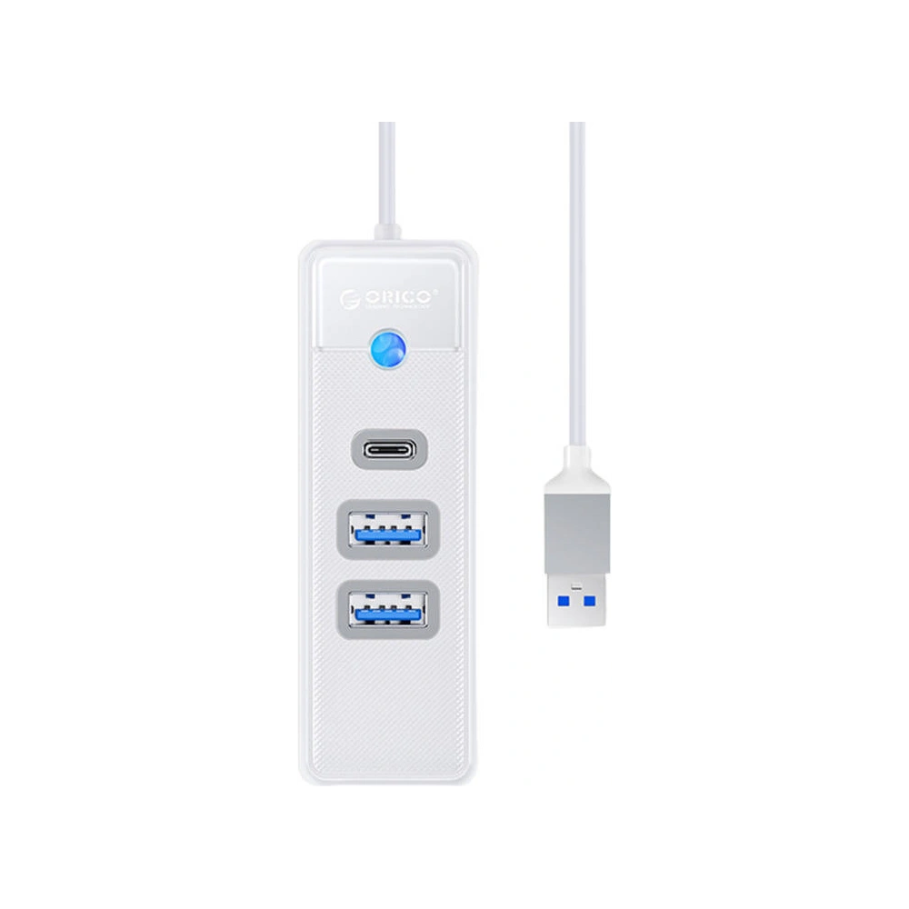 Hurtownia GSM - Adaptér Hub USB na 2x USB 3.0 + USB-C Orico, 5 Gbps, 0.15m (bílý) - ORC93 - {ean13} - Hurt