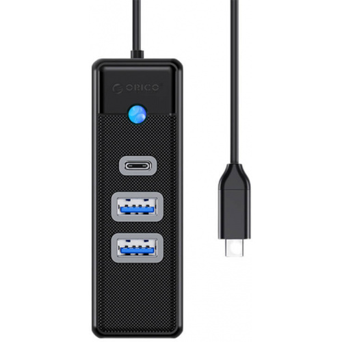 Orico Distributor - 6941788855441 - ORC94 - Orico Adapter Hub USB-C to 2x USB 3.0 + USB-C 5 Gbps, 0.15m (black) - B2B homescreen