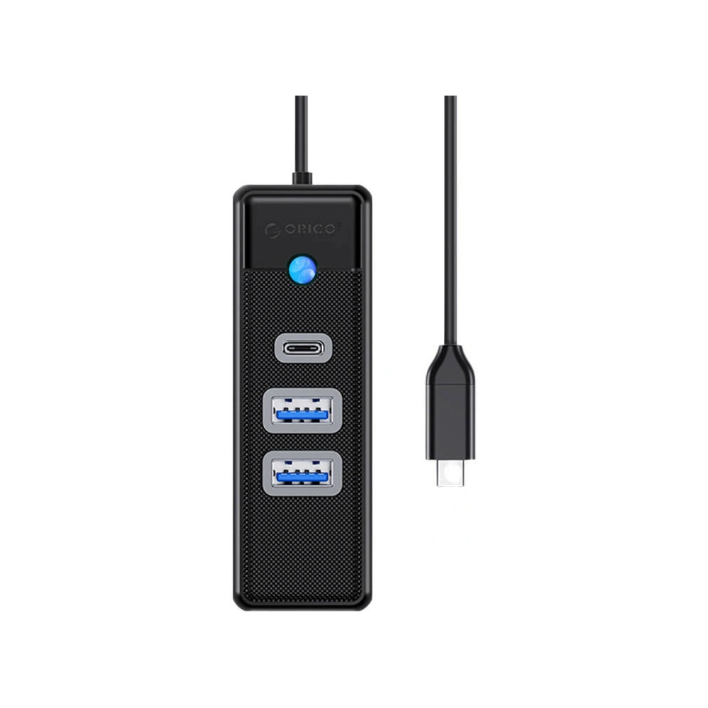 Hurtownia GSM - Adaptér Hub USB-C na 2x USB 3.0 + USB-C Orico, 5 Gbps, 0.15m (černý) - ORC94 - {ean13} - Hurt