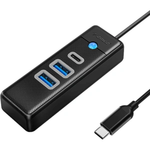 Hurtownia GSM - USB-C Hub Adapter zu 2x USB 3.0 + USB-C Orico, 5 Gbps, 0.15m (schwarz) - ORC94 - {ean13} - Hurt