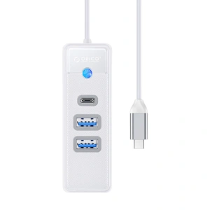 Hurtownia GSM - Adaptér Hub USB-C na 2x USB 3.0 + USB-C Orico, 5 Gbps, 0.15m (bílý) - ORC95 - {ean13} - Hurt