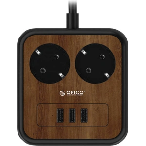 Hurtownia GSM - Napájecí lišta se 2 AC zásuvkami, 3x USB, Orico, 1.4m, 2500W - ORC117 - {ean13} - Hurt