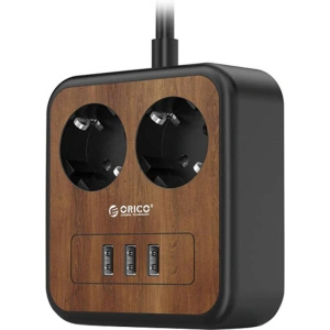 Hurtownia GSM - Napájecí lišta se 2 AC zásuvkami, 3x USB, Orico, 1.4m, 2500W - ORC117 - {ean13} - Hurt