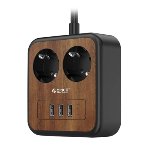 Listwa zasilająca z 2 gniazdami AC, 3x USB, Orico, 1.4m, 2500W